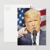 ドナルド・トランプ ポストカード (正面/裏面)