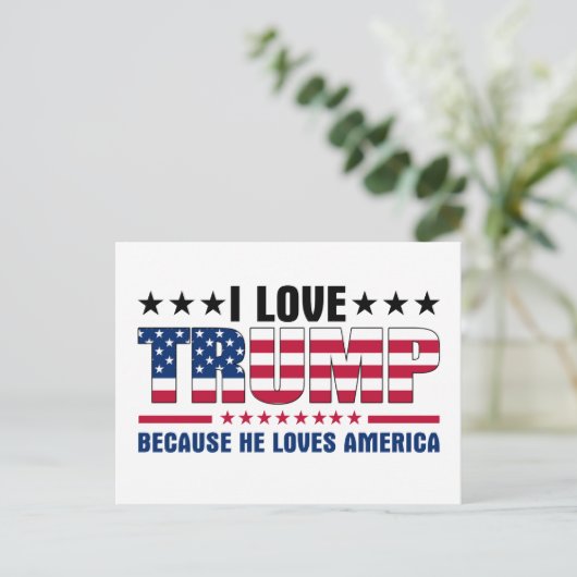 ドナルド・トランプ ポストカード (スタンド正面)