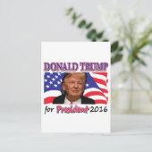 ドナルド・トランプ ポストカード (スタンド正面)