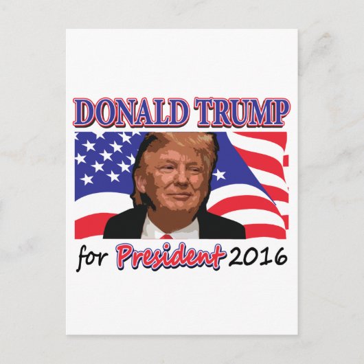 ドナルド・トランプ ポストカード (正面)