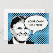 ドナルド・トランプ・ポップ・アートのアート ポストカード (正面/裏面)