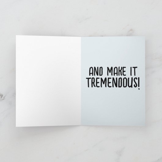 ドナルド・トランプ・マガ小さなクリスマスカード シーズンカード (内部)