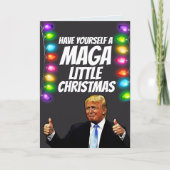 ドナルド・トランプ・マガ小さなクリスマスカード シーズンカード (正面)
