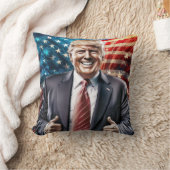 ドナルド・トランプ・マガ クッション (ブランケット)