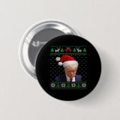 ドナルド・トランプ・マグが醜いクリスマスを撃った 缶バッジ (正面&裏面)