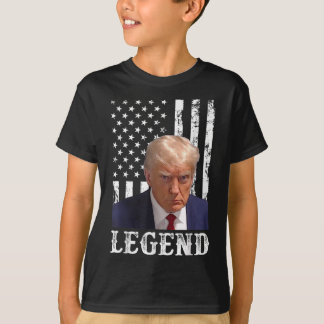 ドナルド・トランプ・マグショット大統領レジェンドアメリカン・フロル Tシャツ