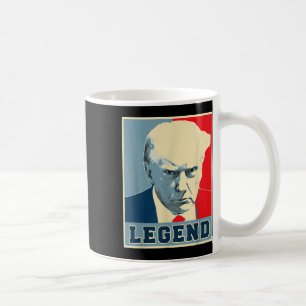 ドナルド・トランプ・マグショット2024大統領伝説Never コーヒーマグカップ