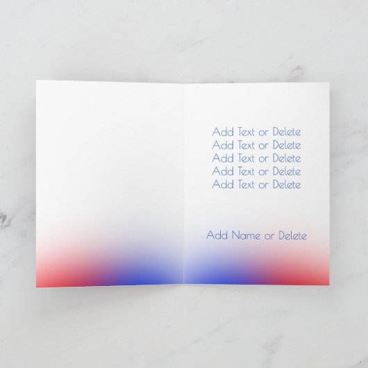 ドナルド・トランプ・ムグショットあなたのテキスト政治的ユーモアを追加 カード (内部)