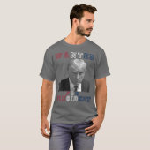 ドナルド・トランプ・ムグショット大統領が2024年に大統領に指名手配 Tシャツ (正面フル)