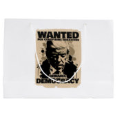 ドナルド・トランプ・ムグショット指名手配ポスター – ジョージア州 ラージペーパーバッグ (裏面)