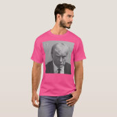 ドナルド・トランプ・ムグショット – 白黒 Tシャツ (正面フル)