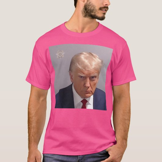 ドナルド・トランプ・ムグショット Tシャツ (正面)