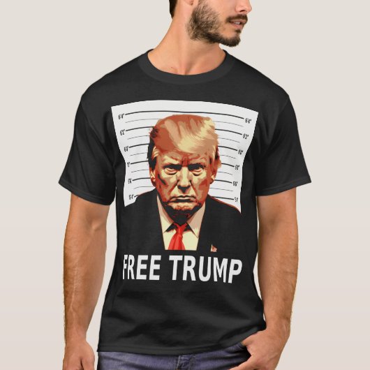 ドナルド・トランプ・ムグショット Tシャツ (正面)