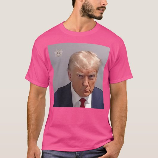 ドナルド・トランプ・ムグショット Tシャツ (正面)