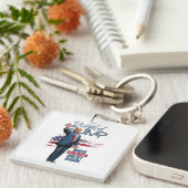 ドナルド・トランプ・メイク・アメリ素晴らしカ・キーチェーン キーホルダー (正面右)