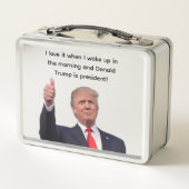 ドナルド・トランプ メタルランチボックス (裏面)