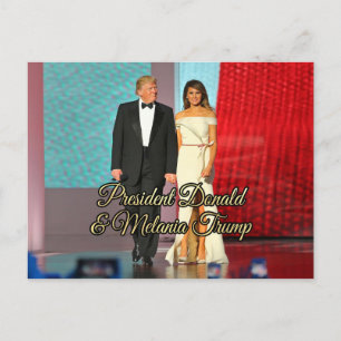 ドナルド・トランプ&メラニア大統領写真 ポストカード