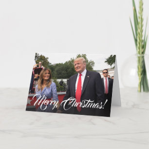 ドナルド・トランプ&メラニア愛国的クリスマスグリーティング シーズンカード