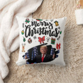 ドナルド・トランプ・メリークリスマス クッション (ブランケット)