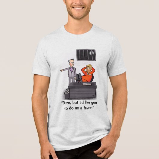 ドナルド・トランプ・メンズ トライブレンドTシャツ (正面)