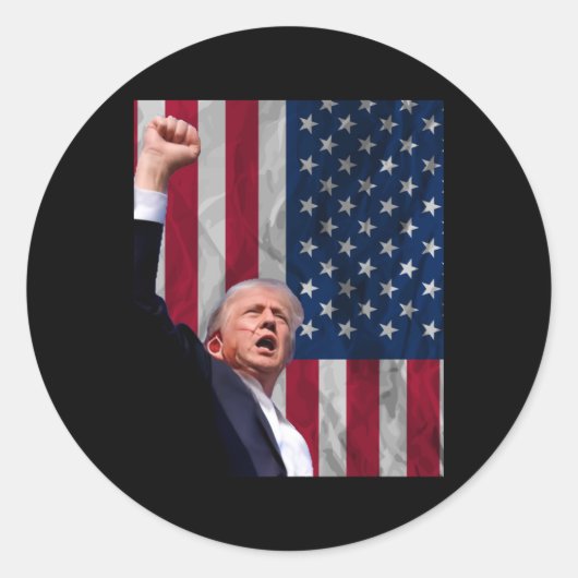 ドナルド・トランプ ラウンドシール (正面)