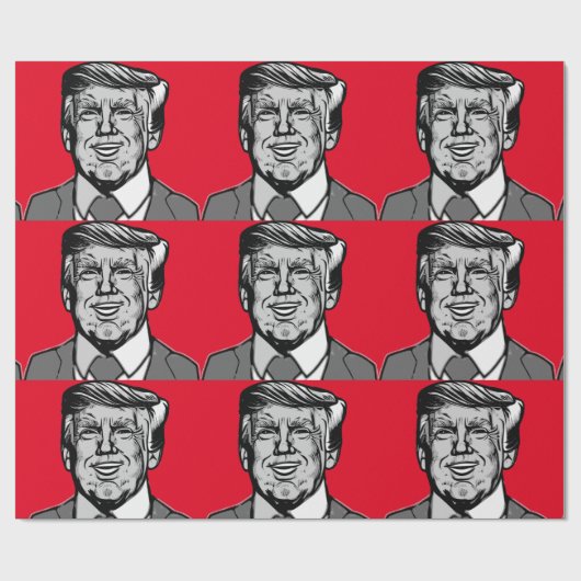 ドナルド・トランプ ラッピングペーパー (フラット)