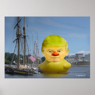 ドナルド・トランプ・ラバー・イエローダック・バリュー・ポスター ポスター