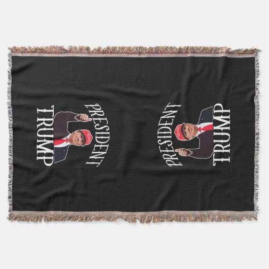ドナルド・トランプ・レッドハット大統領が勝利 スローブランケット (正面)