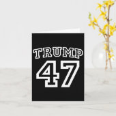 ドナルド・トランプ・ヴァンス2024年選挙47人目の大統領私 カード (黄色い花)