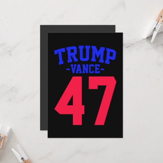 ドナルド・トランプ ヴァンス 2024 招待状 (正面/裏面インサイチュ)