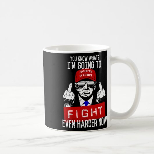 ドナルド トランプ 中指 立ててお断り プロ共和党員 コーヒーマグカップ (右)