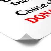 ドナルド・トランプ：共和党パーティーの死亡原因 ポスター (角)