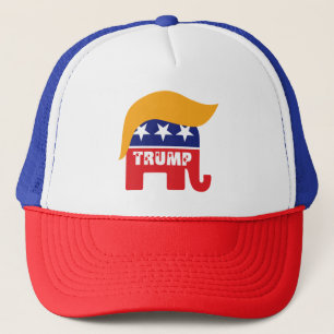 ドナルド・トランプ 共和党 GOP 象 ヘアロゴ キャップ