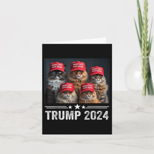 ドナルド・トランプ、再びRed Hat 2024 Deb カード (正面)