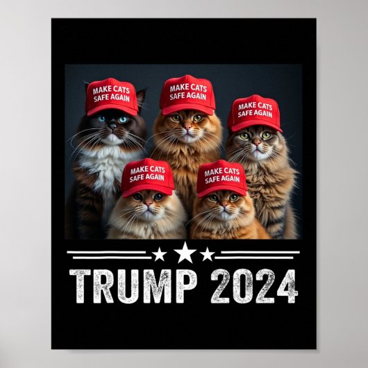 ドナルド・トランプ、再びRed Hat 2024 Deb ポスター (正面)