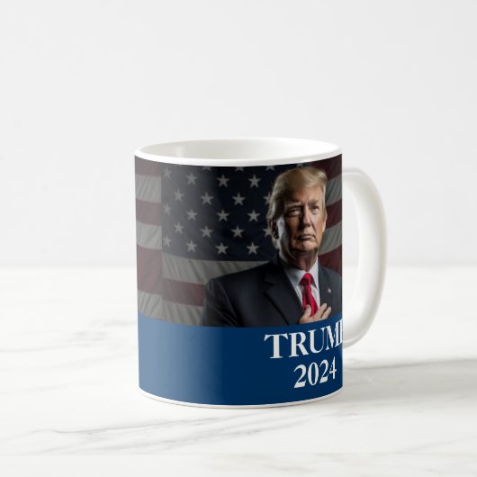 ドナルド・トランプ 写真 コーヒーマグカップ (正面右)
