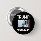 ドナルド トランプ 勝利 2024 年 大統領選挙 就任式 トランプ 缶バッジ (正面&裏面)