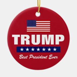 ドナルド・トランプ 史上最高の大統領 クリスマス セラミックオーナメント