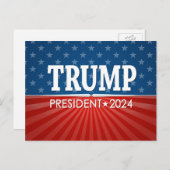 ドナルド・トランプ – 大統領 ポストカード (正面/裏面)
