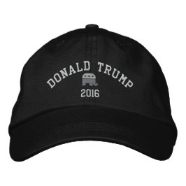 ドナルド・トランプ - 大統領 2016 2020 GOP 象 刺繍入りキャップ
