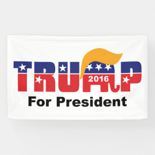ドナルド トランプ 大統領 2016 GOP エレファント ヘア ロゴ 横断幕