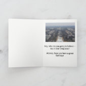 ドナルド・トランプ「巨大なパーティー」誕生日カード サンキューカード (内部)