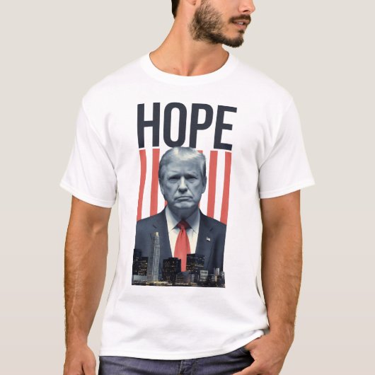 ドナルド・トランプ – 希望 – 社長 Tシャツ (正面)