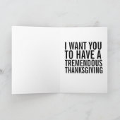 ドナルド・トランプ 感謝祭 カード (内部)