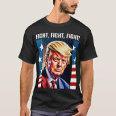 ドナルド・トランプ、戦い、戦い、2024 Tシャツ (正面)