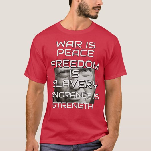 ドナルド・トランプ 戦争は平和 Tシャツ (正面)