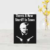 ドナルド・トランプ 新しい町長が来た カード (黄色い花)