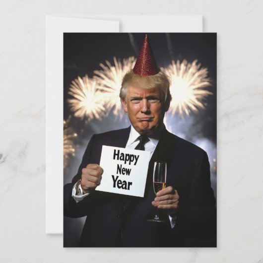 ドナルド・トランプ、新年を豪華に祝う 招待状 (正面)