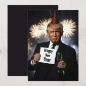 ドナルド・トランプ、新年を豪華に祝う 招待状 (正面/裏面)