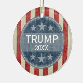 ドナルド・トランプ – 日付を2020に変更できる セラミックオーナメント (左)